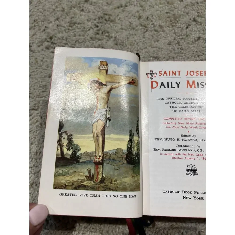 Vintage 1959 St Joseph Daily Missal Confraternity Version Catholic F26